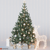 Gold Christmas tree