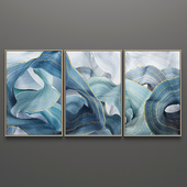 Set of triptych paintings 4