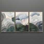 Set of triptych paintings 6