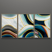 Set of triptych paintings 21