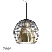 Cage Grande Suspension Lamp - Bronze