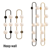 Hoop wall lamp