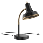 Adesso Black Egen Desk Lamp