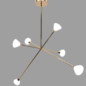 Nova Chandelier 6 Lights, Roll & Hill