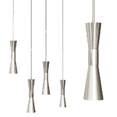 Clarkson Medium Narrow Pendant by AERIN Nichel