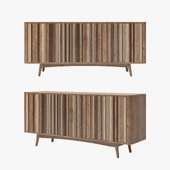 West Elm / Rustic Pine & Elm Console
