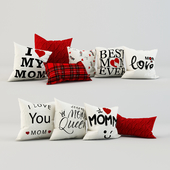 Set of pillows "I love mom1"