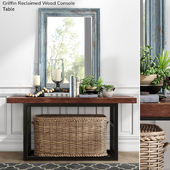 Pottery barn GRIFFIN RECLAIMED WOOD CONSOLE TABLE