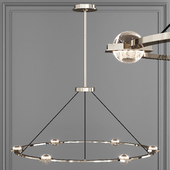 Restoration Hardware ECLATANT ROUND CHANDELIER 60 Nickel