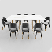 faux marble dining table