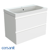 Wall-hung washbasin cabinet, Moduo 80, white