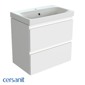 Wall-hung washbasin cabinet, Moduo slim 60, white