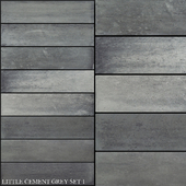 Yurtbay Seramik Little Cement Grey Set 1