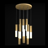 Pendant chandelier Yooki Wood