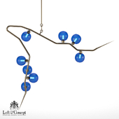 Люстра 8-GLOBE CHERRYBOMB CHANDELIER blue "Loft concept"