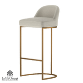 Барный стул Barrel Back Counter Stool Milk "Loft concept"