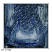 Картина Blue Abstract Still Life "Loft concept"
