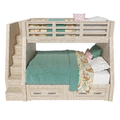 Belden Twin-Over-Full Stair Loft Bed