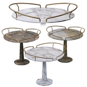 Postmodern Cast Iron Side Table by Hans Von Klier