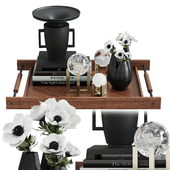 Arteriors anemon decor set