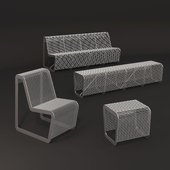 mmcite limpido outdoor bench