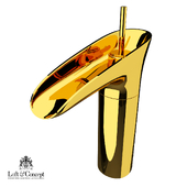 Смеситель для умывальника Золотой Gold toggle "Loft concept"