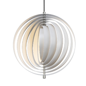 Led Pendant Rotates Space Ball Metal