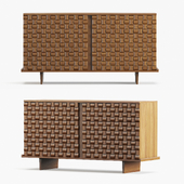 Ponce Berga Paul Laszlo, “Basket weave” cabinet