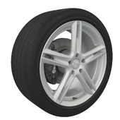 Колесо в сборе с покрышкой  Goodyear Eagle F1 18 дюймов
