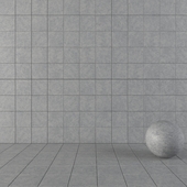 Concrete Wall Tiles Wind Gray Set 3