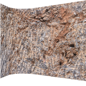 Stone Wall Rock Cliff 03 with 8K High Resolution Tileable Textures Corona & Vray