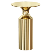 Круглый Коктейльный Журнальный столик Valter Brass Drink Table (Crate and Barrel)