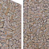 Old Stone Brick Mosaic 04 Wall Cobblestone with 6k High resolution Tileable Textures Corona & Vray