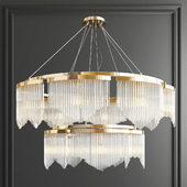 Modern glass chandelier