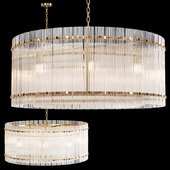 Restoration Hardware SAN MARCO 1-TIER ROUND CHANDELIER 36 Brass