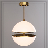 Restoration Hardware HEMISPHERE FLUSHMOUNT Brass