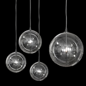 Restoration Hardware Glass Globe Mobile Pendant 10 Black