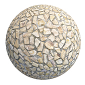 Cobblestone Wall Floor 08- 6K High Resolution Tileable Textures Corona & Vray