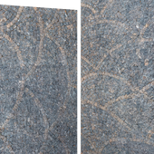Cubic Granite Paving with Arc Pattern 6K high resolution tileable textures Corona & Vray