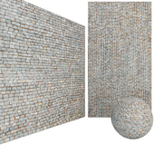 Street Paving Stone Cobblestone with leaves & Dirt 6K high resolution tileable textures Corona & Vray