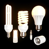 Energy saving lamps set