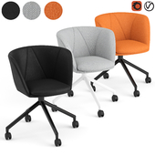 Fredericia Verve swivel castors chair