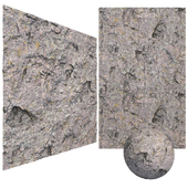 Mossy Rock Cliff Stone with 6K high resolution tileable textures Corona & Vray