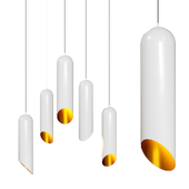 Modern Cylindrical Pendant Light - Minimalistic Lighting Fixture White