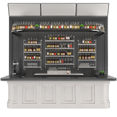 Restaurant Bar Set 01 Part4 Bar Counter Drinks & Shelve