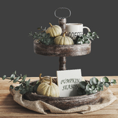 Pumpkins decor set