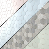 Hd 3d Mosaic Hexagon Matt 4 types