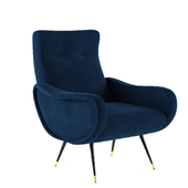 кресло Elicia Velvet Retro Mid Century