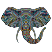 Picture of a tree etno elephant