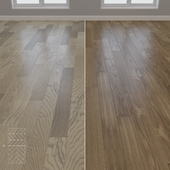 Parquet Oak 2 types layout herringbone, chevron and linear setduo39